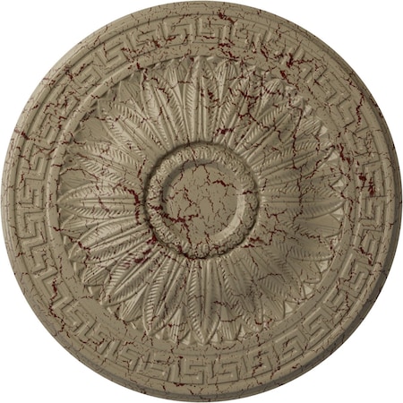 Ekena Millwork Randee Ceiling Medallion (Fits Canopies up to 3 7/8"), 20"OD x 1 3/8"P, Gobi Desert Crackle CM20HAGDC